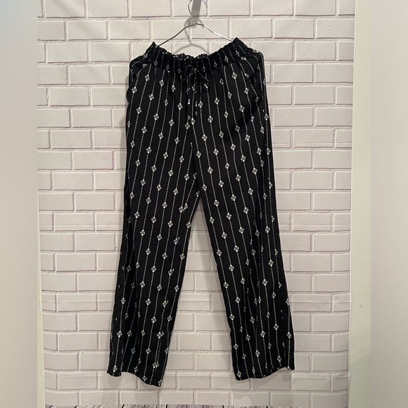 JOE B women black printed summer pants/size S - Picture 1 of 9